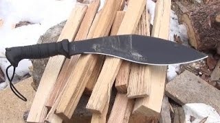 KABAR Kukri Machete Review Tough Workhorse Great Price [upl. by Jose]