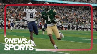 CSU football defeats Nevada to keep bowl game hopes alive [upl. by Annaihr]