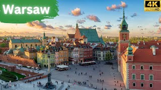 Warsaw Poland 4K  Where History Meets Modernity [upl. by Hagar838]