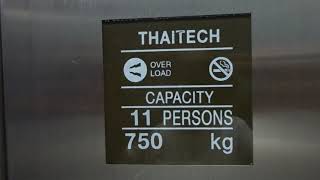 THAITECH PASSENGER ELEVATOR STANDARD 2 AT RIVERSIDE RESIDENCE amp HOTEL KRUNG THEP THAILAND [upl. by Yniffit149]