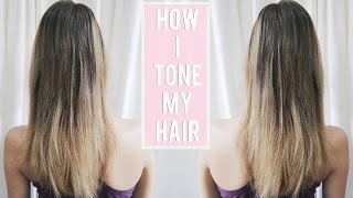 How I Tone My Balayage Hair [upl. by Judy]