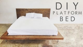 DIY Modern Platform Bed  Modern Builds EP 47 [upl. by Ennahs]