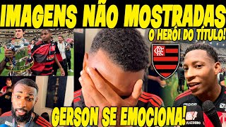 IMAGENS NÃO MOSTRADAS GERSON SE EMOCIONA NA FESTA DO TÍTULO DA COPA DO BRASIL DO FLAMENGO [upl. by Bannerman21]