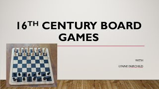 16th Century Board Games amp Card Games [upl. by Aramoj]