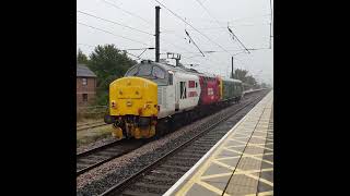 Inspection Saloon Caroline Makes Its Way Through Northallerton Powered By A Class 37 class37 [upl. by Elayor]