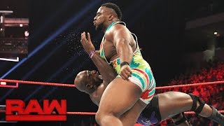 Big E vs Titus ONeil Raw Jan 16 2017 [upl. by Russel153]