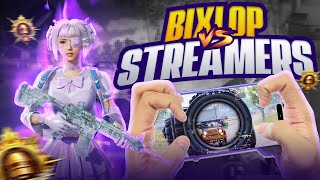 BIXI OP VS STREAMERS  Intense Conqueror Rank Push lobby  Battlegrounds Mobile India  Pubg Mobile [upl. by Ricoriki108]