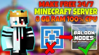 How To Make Free 247 Online Minecraft Server 😱  Best Free Hosting For Minecraft 2025 [upl. by Ariamo]