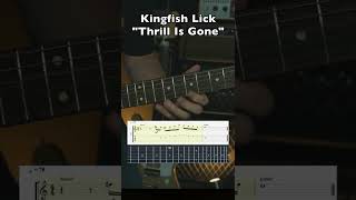 Kingfish Thrill Is Gone Lick  🎸 shorts guitarlesson guitarlicks [upl. by Arjun148]