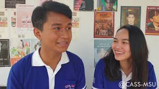 Cambodian Student Learning Thai Language at MSU [upl. by Akinod]