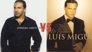 Boleros 2 Cristian Castro Vs Boleros Luis Miguel [upl. by Akinnej]