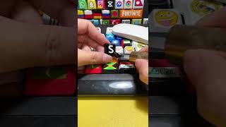 Drawing Shein logo on the keyboard shorts diy art tiktok trending [upl. by Eisiam]