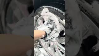 Deep Cleaning Dirty Wheels and Tyres satisfying asmr [upl. by Icnan]