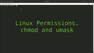 ULI101 Lecture 4B  Permissions chmod umask [upl. by Greenleaf700]