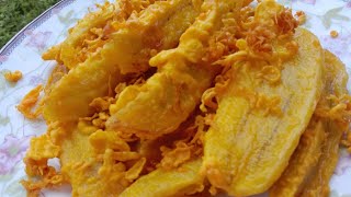 Cara Goreng Pisang Rangup Sampai Ke Malam [upl. by Aisauqal]