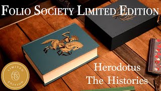 Herodotus The Histories Folio Society Limited Edition Unboxing and Review [upl. by Ahsima]