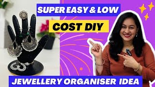 Super Easy amp Low Cost DIY Ideas 9 DIY Jewellery Organiser How To Make Jewellery Organiser at Home [upl. by Block]