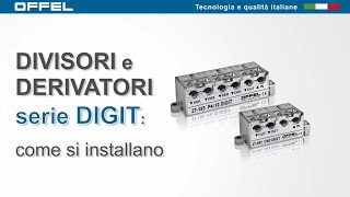 Divisori e derivatori TVSAT serie DIGIT come si installano [upl. by Stilu353]