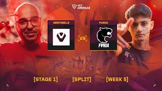 Sentinels vs FURIA  VCT Americas Stage 1  W5D1  Map 1 [upl. by Kessler676]