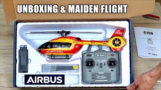 AIRBUS H145  Unboxing and Maiden Flight  RC ERA C190 [upl. by Pontius]