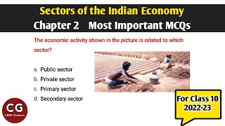 Sectors of the Indian Economy Class 10 Economics Most Important MCQs for Board Exam [upl. by Keavy310]