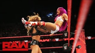 Sasha Banks vs Alicia Fox Raw May 22 2017 [upl. by Abdu504]