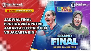 🔴LIVE JADWAL FINAL PROLIGA 2024 PUTRI JAKARTA ELECTRIC PLN VS JAKARTA BIN [upl. by Yrocej]