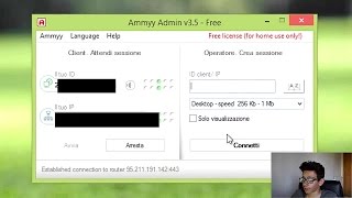 Come Entrare in un altro Computer con Ammyy funzionante al 100 [upl. by Branca]