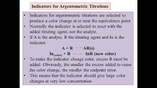 BCUMSc CHEMISTRY I SEM Precipitation TitrationArgentometric Titrations Definition ExRequiremen [upl. by Annasus]