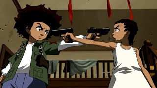 Boondocks x Hardy Caprio ft KwengFace ZOOM x Huey amp Riley Freeman UK DRILL AMV [upl. by Batha]