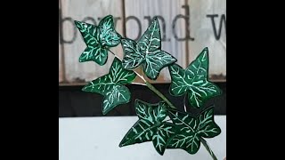 How to make easy Ivy leaf tutorial WITH ENGLISH SUBTITLES [upl. by Koy]