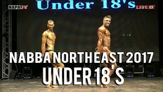 Under 18s  Comparisons  NABBA NORTH EAST 2017 [upl. by Dasteel638]