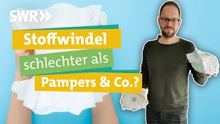 Wegwerfwindel vs Stoffwindel  was ist tatsächlich besser für die Umwelt I Ökochecker SWR [upl. by Hurless]