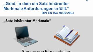 Was ist Qualität  Begriff Qualität laut DIN EN ISO 9000 [upl. by Airtened]