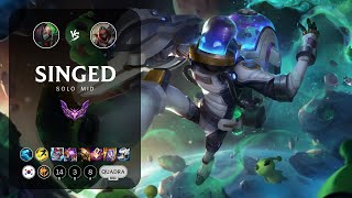 Singed Mid vs Zed  KR Master Patch 143 [upl. by Uuge650]