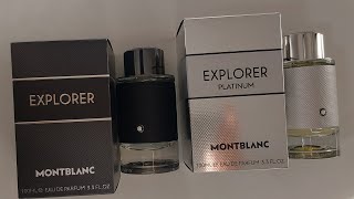 Doble Unboxing Montblanc Explorer EDP  Montblanc Explorer Platinum [upl. by Sukram]