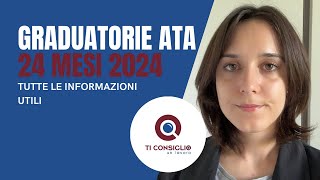 GRADUATORIE ATA 24 MESI 2024 [upl. by Netsew]