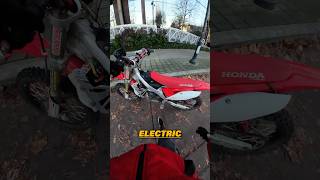 He Built A DIY Electric CRF450 😱 electric bike [upl. by Conner]