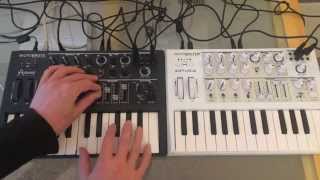 Arturia MicroBrute  two MicroBrutes good vs evil [upl. by Chadbourne61]