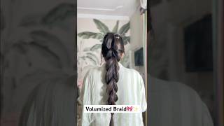 How to Braid Hair for Volume amp Thickness🎀✨easyhairstyles shorts ytshorts hairstyles [upl. by Ryon404]