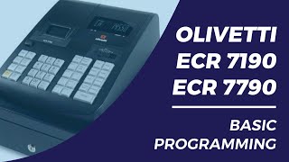 Olivetti ECR 7700 cash register  How to program and operate the  discount button [upl. by Senecal]