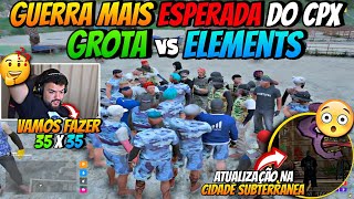 A MAIOR GUERRA DO CPX GROTA x ELEMENTS🔥 NOVAS ATUALIZAÇÕES DA CIDADE SUBTERANEA😱  COMPLEXO CLIPES [upl. by Inaluahek976]