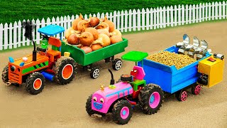 Top diy tractor making mini Fertilizer Machine  diy Grow and Harvest Onion mini Farm sanocreator‬ [upl. by Paulson]