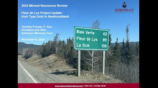 Timothy Froude  The Fleur de Lys Gold Project Newfoundland [upl. by Nednerb]