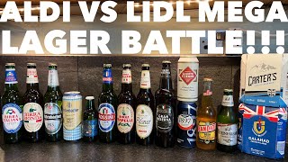 Aldi Lager Vs Lidl Lager  Discount Supermarket Lager Battle [upl. by Dercy]