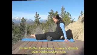 Foam Roller Exercises for the Hamstring Muscles and Quadriceps Muscles [upl. by Anabella]