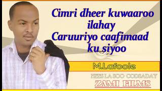 MAXAMED LAFOOLE  CILAD LII  HEES LYRICS 2014 [upl. by Malvina]