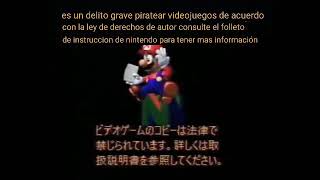 super mario 64 pantalla anti pirateria [upl. by Fey]