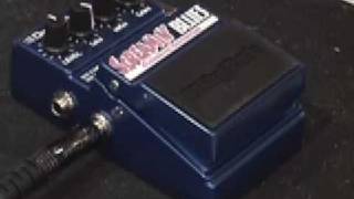 Digitech Screamin Blues distortion overdrive guitar effects pedal demo w SG amp Jaguar Jr amp [upl. by Nathanil]