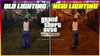 GTA Trilogy OLD LIGHTING VS NEW LIGHTING  Patch Graphics Comparison [upl. by Natanoj]